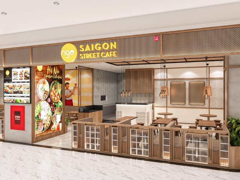 Dự án thiết kế - thi công nhà hàng Saigon Street Cafe