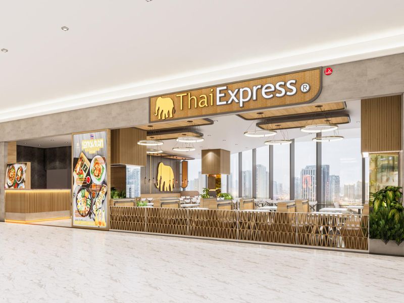Dự án thiết kế - thi công nhà hàng Thai Express Thiso Mall